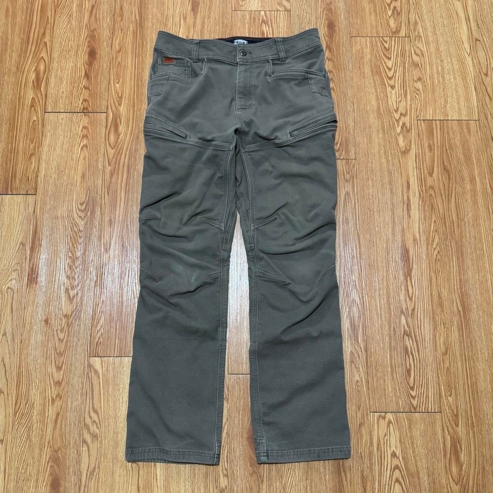 Brunt Workwear Men's Pants Fits 32x30 Utility Stretch Khaki Articulated Knee